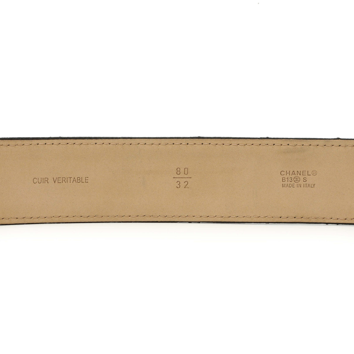 Chanel Black Quilted Caviar CC Belt Accessories Chanel