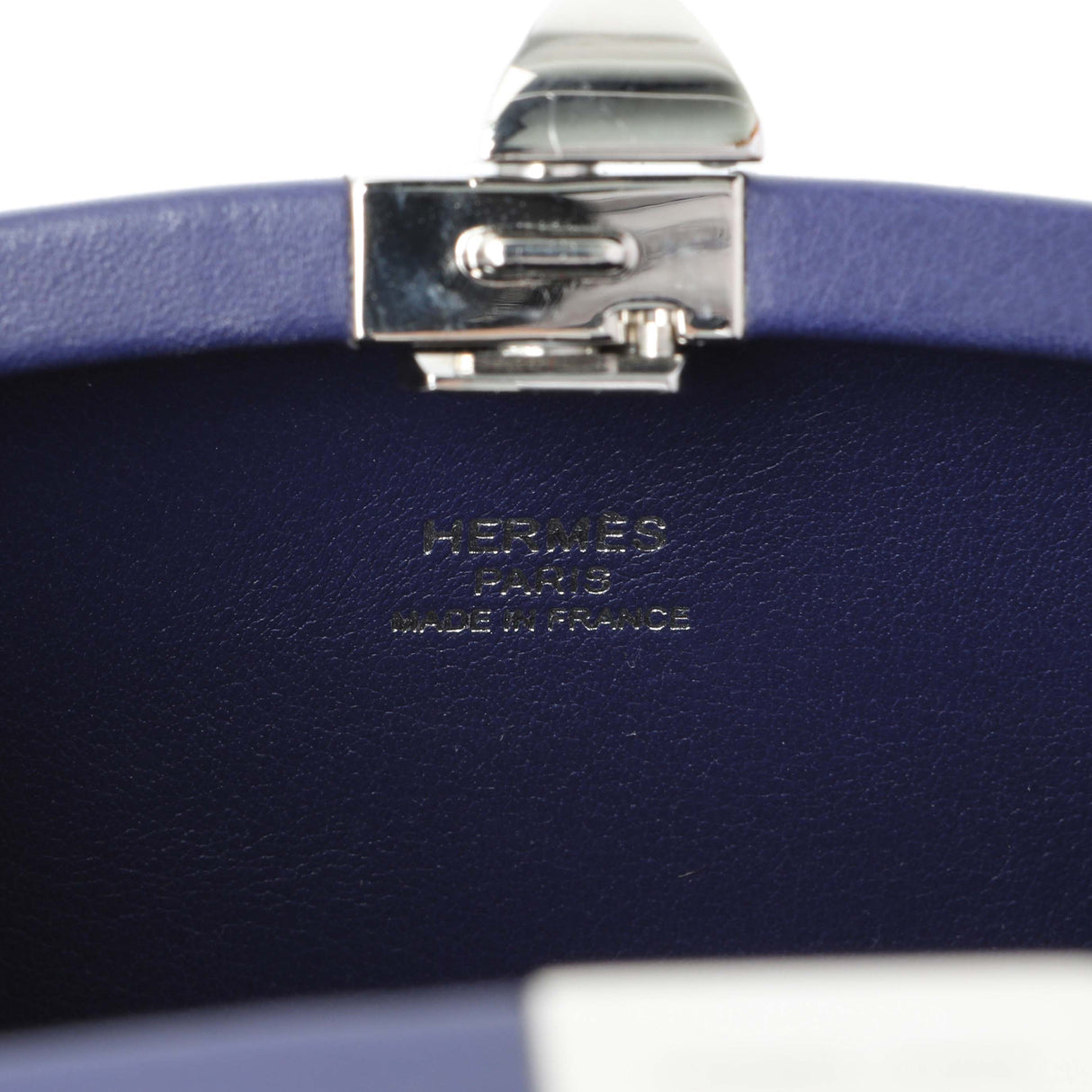 Hermes Purple Clou Medor Clutch
