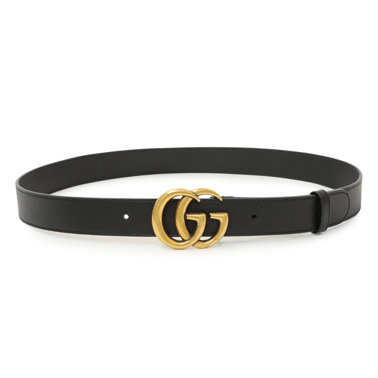 Gucci Black Calfskin Double G 30mm Belt Accessories Gucci