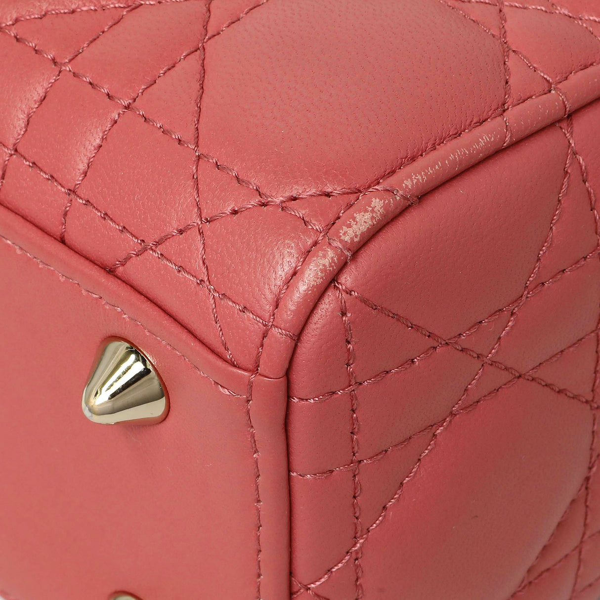 Christian Dior Pink Lambskin Cannage Small My ABCDior Lady Dior Handbags Christian Dior