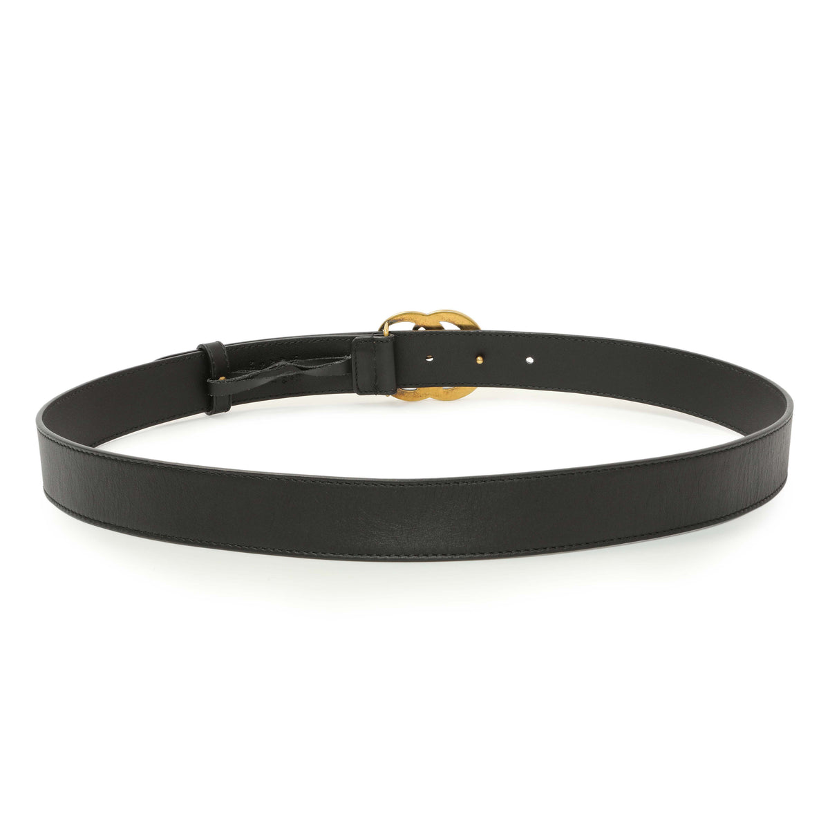 Gucci Black Calfskin Double G 30mm Belt Accessories Gucci