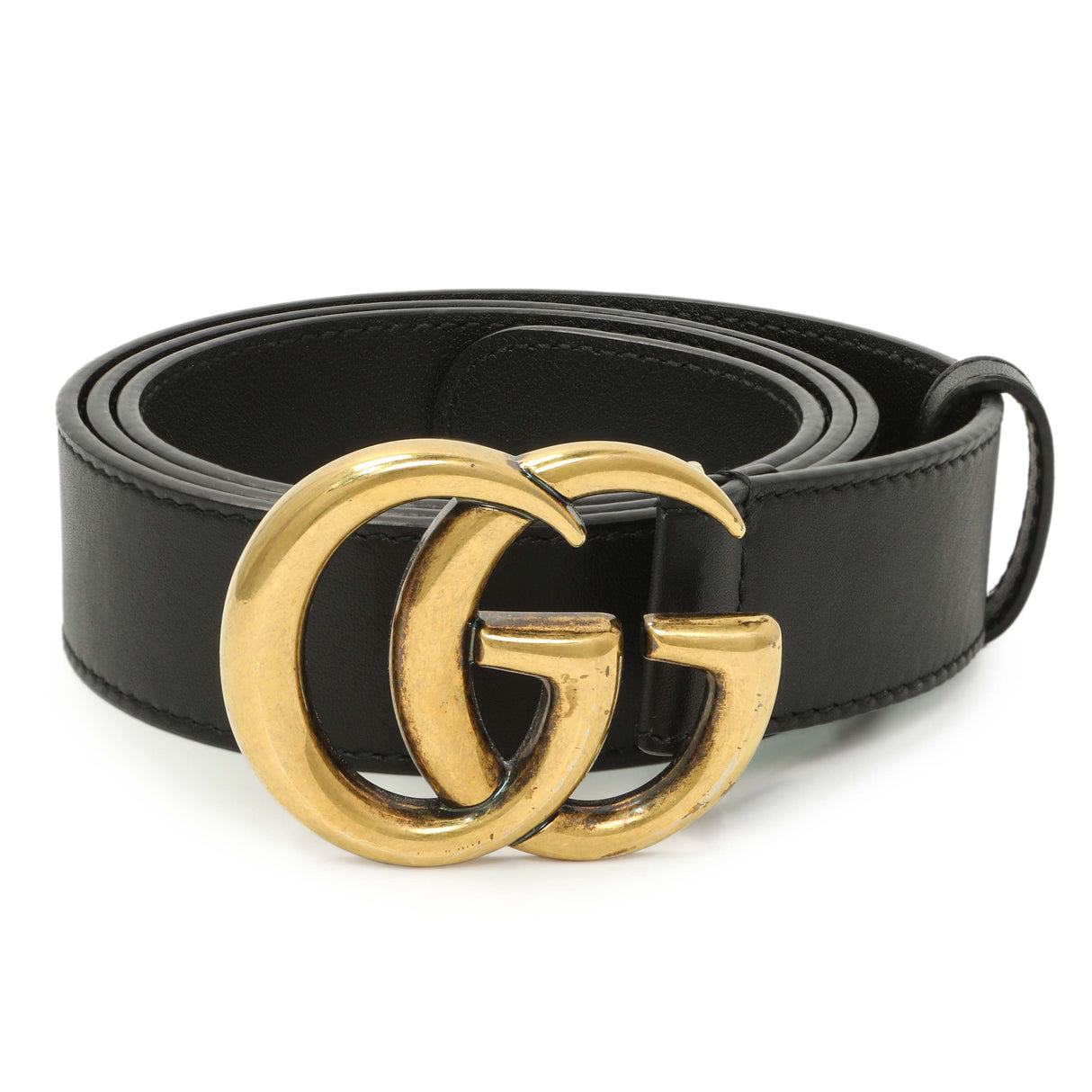 Gucci Black Calfskin Double G 30mm Belt Accessories Gucci