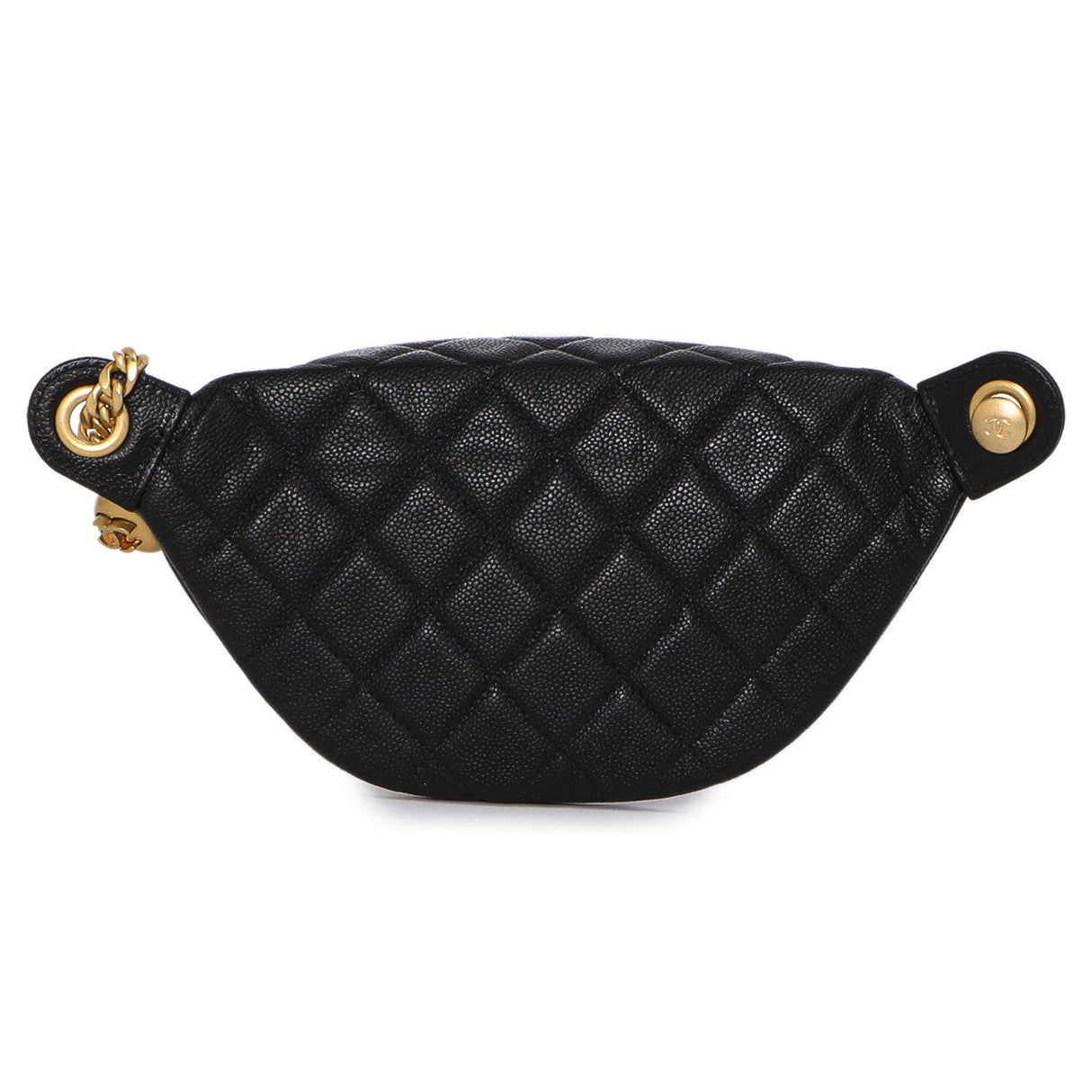 Chanel Black Quilted Caviar Sweetheart Bum Bag Handbags Chanel