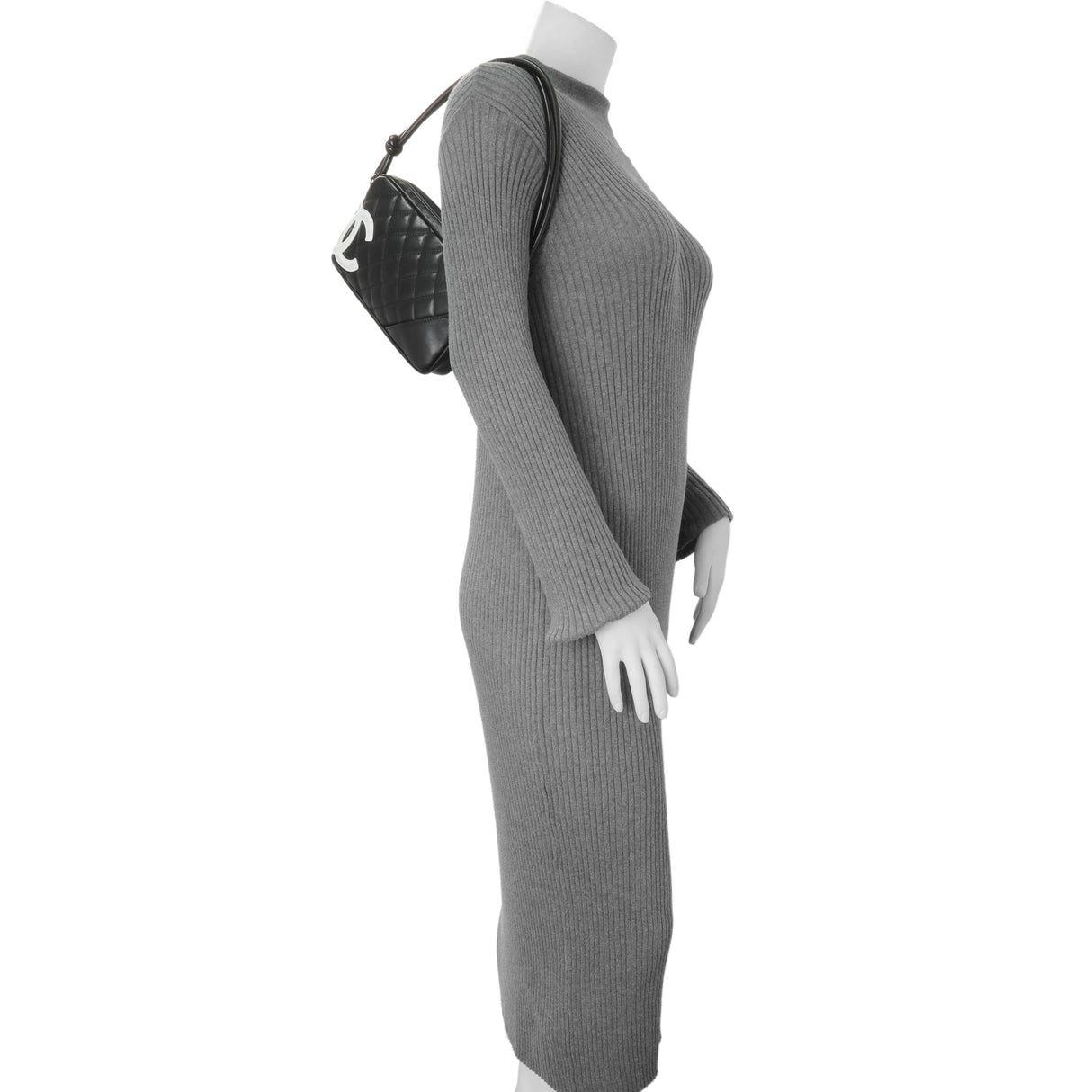 Chanel Black Quilted Calfskin Cambon Pochette Handbags Chanel