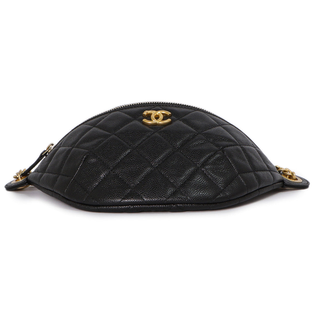 Chanel Black Quilted Caviar Sweetheart Bum Bag Handbags Chanel