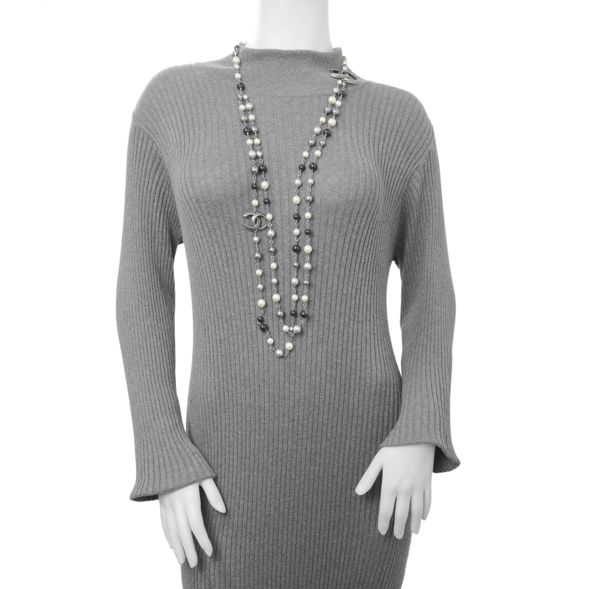 Chanel CC Pearl Long Double Strand Necklace Designer Jewellery Chanel