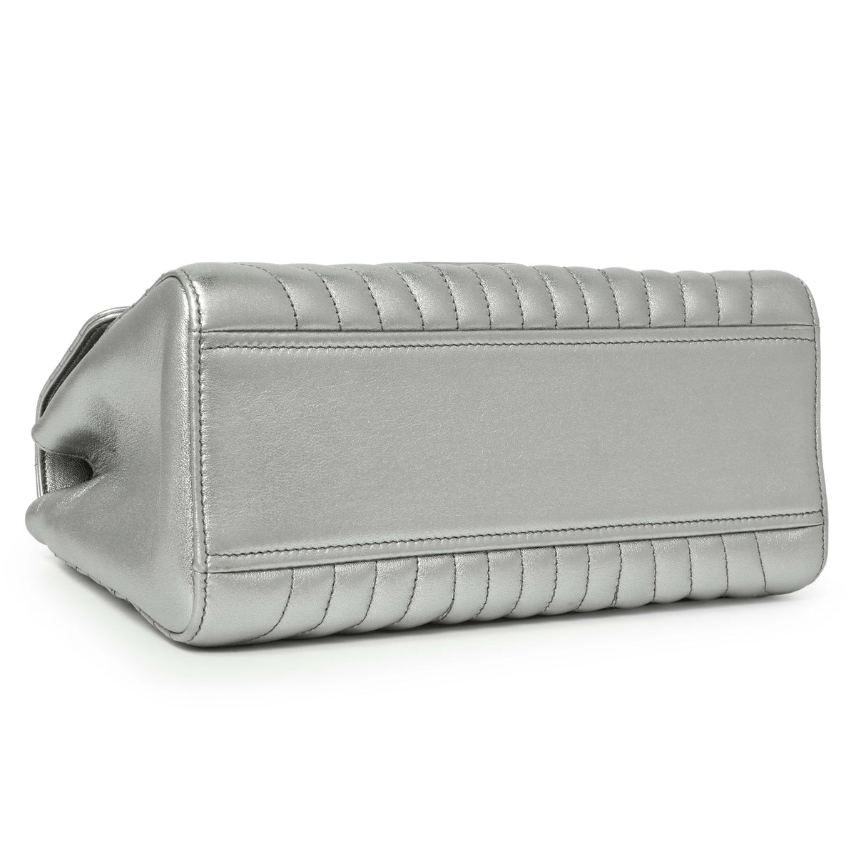 Prada Silver Calfskin Diagramme Flap Bag Handbags Prada