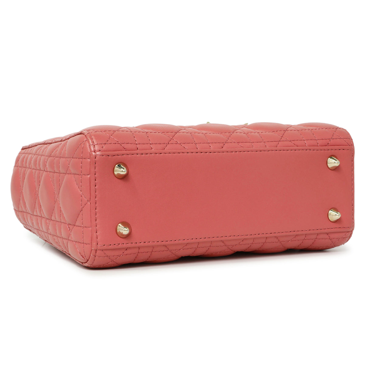 Christian Dior Pink Lambskin Cannage Small My ABCDior Lady Dior Handbags Christian Dior