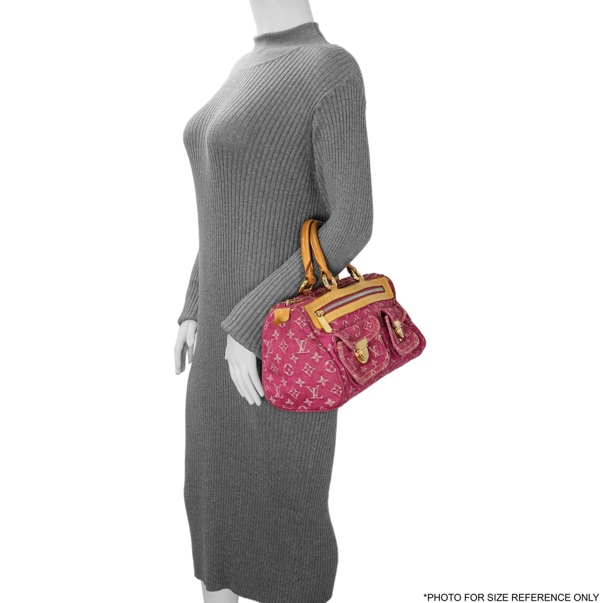 Louis Vuitton Pink Monogram Denim Neo Speedy Handbags Louis Vuitton