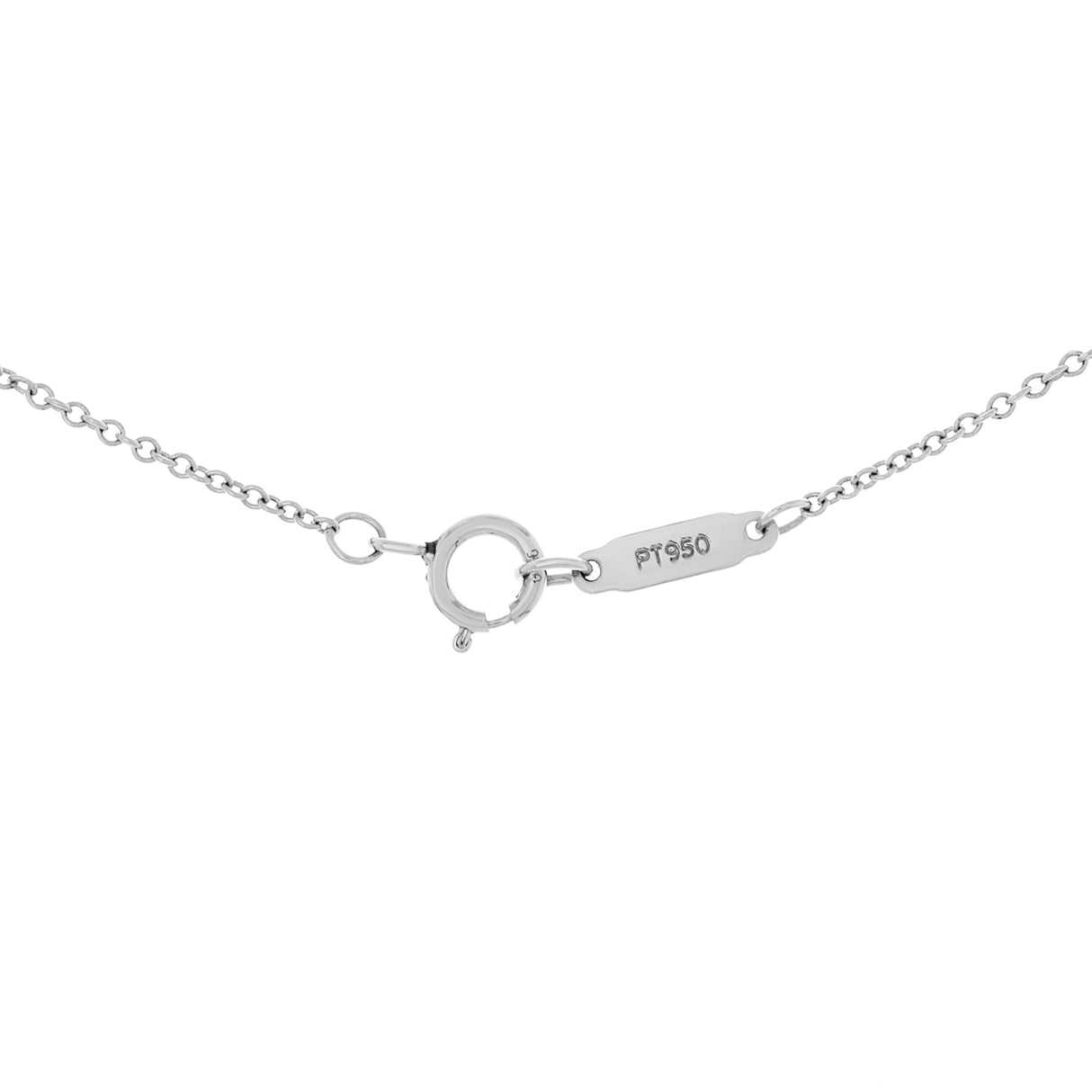 Tiffany & Co. Platinum 18K Rose Gold Pink Diamond Mini Fleur de Lis Key Designer Jewellery Tiffany and Co