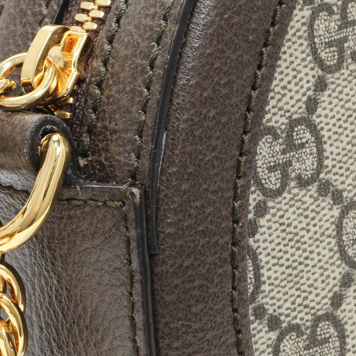 Gucci GG Supreme Monogram Web Mini Ophidia Round Shoulder Bag Handbags Gucci
