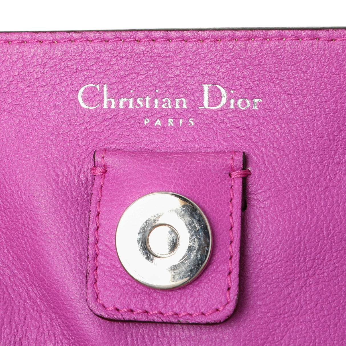 Christian Dior White Calfskin Large Diorissimo Tote Handbags Christian Dior