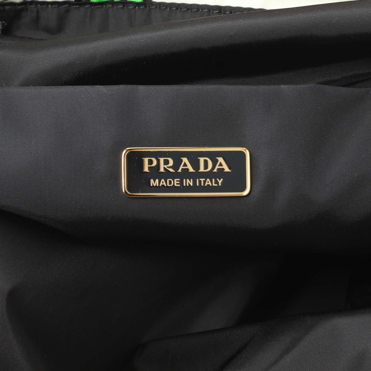 Prada Re Nylon Surf Print Wish Drawstring Pouch Handbags Prada