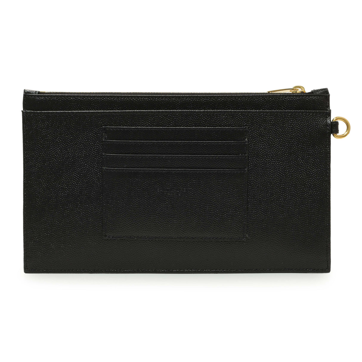 Saint Laurent Grain De Poudre Matelasse Chevron Monogram Large Bill Pouch Accessories Saint Laurent