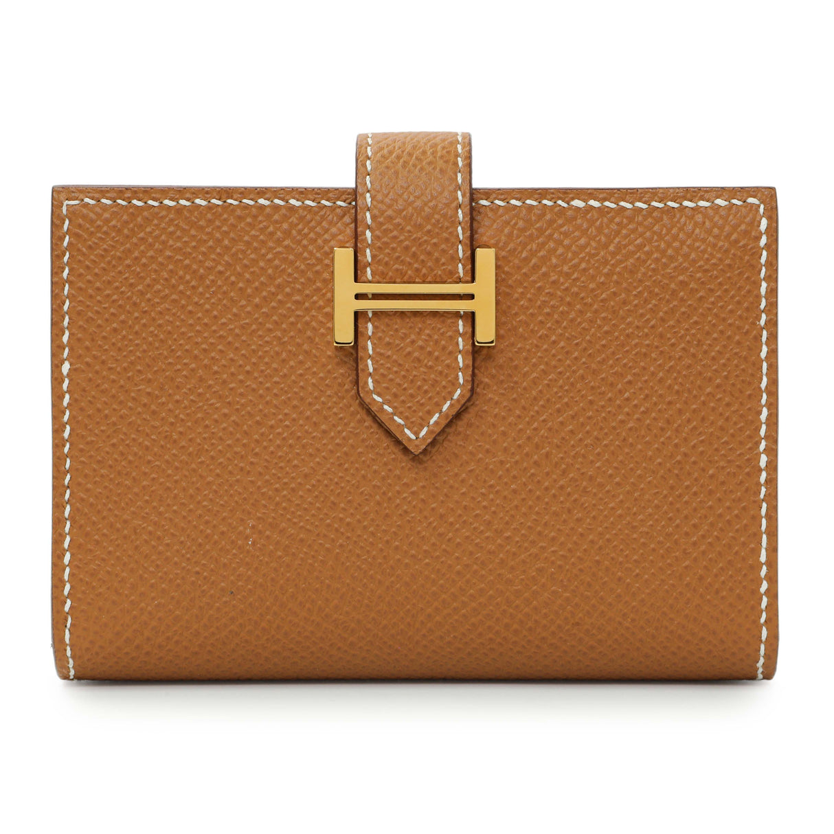 Hermes Gold Epsom Bearn Card Holder Wallet Accessories Hermes