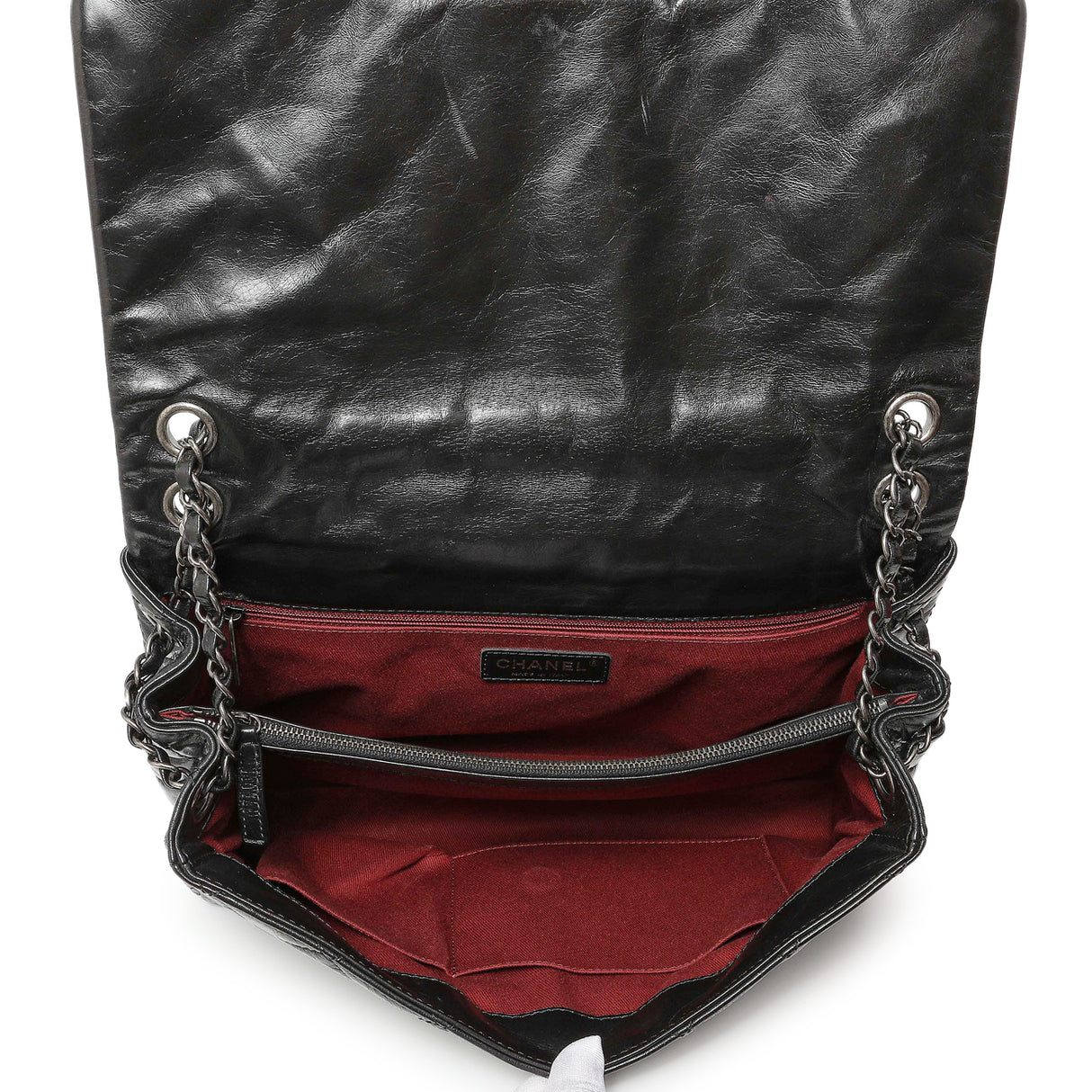 Chanel Black Quilted Glazed Calfskin Large Coco Soft Flap Handbags Chanel