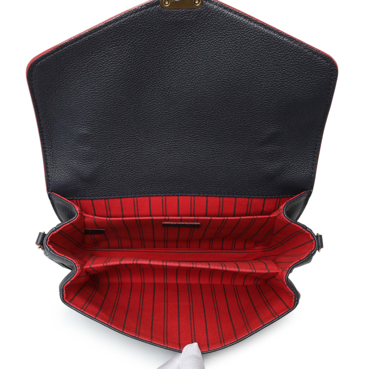 Louis Vuitton Marine Rouge Monogram Empreinte Pochette Metis