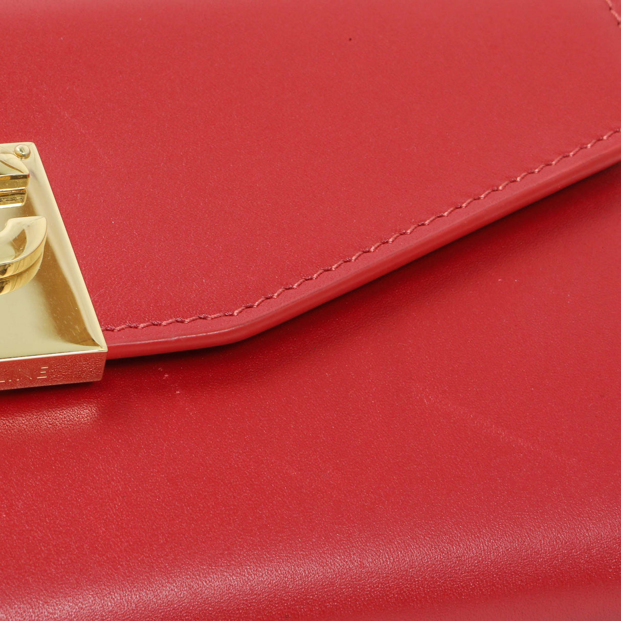 Celine Red Calfskin C Wallet on Chain Handbags Celine