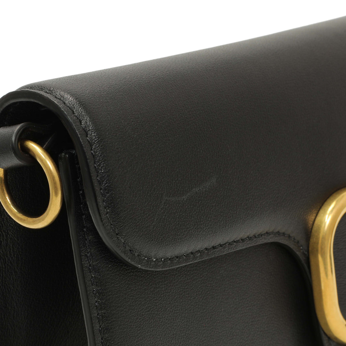 Valentino Black Calfskin Vlogo Loco Shoulder Bag Handbags Louis Vuitton