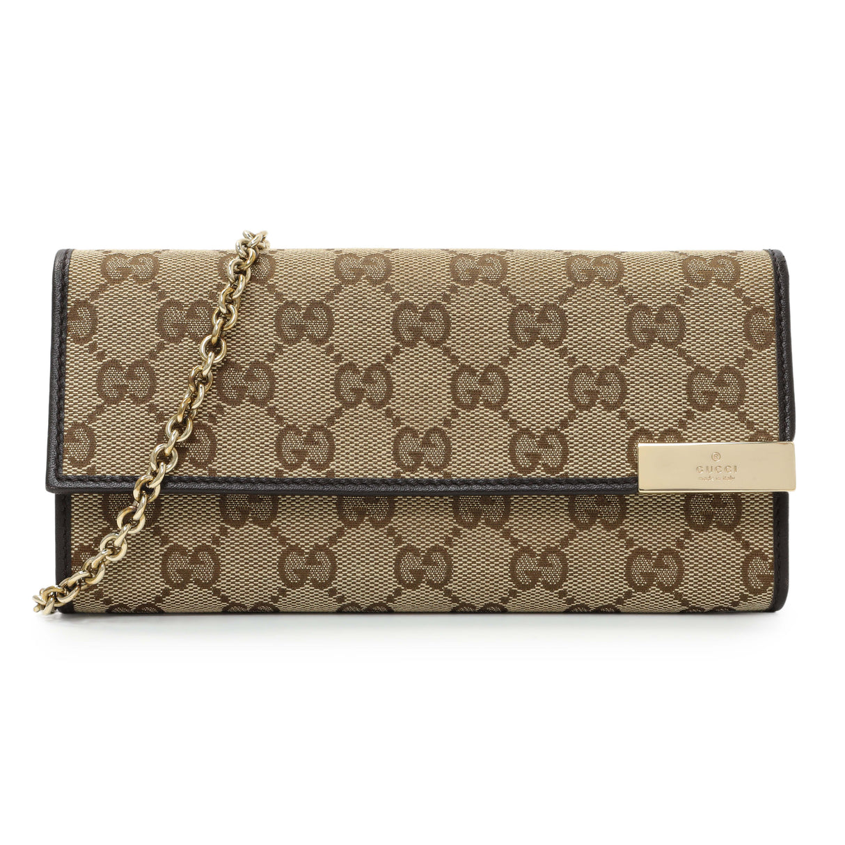 Gucci Monogram Canvas Chain Wallet Handbags Gucci