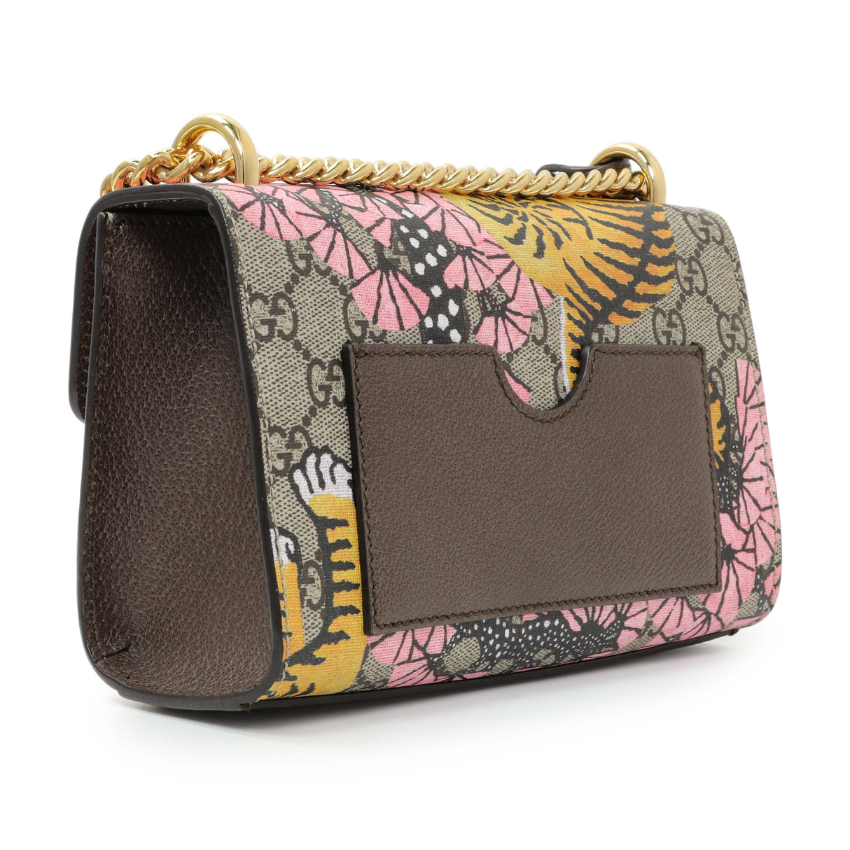 Gucci GG Supreme Monogram Bengal Calfskin Small Padlock Shoulder Bag Handbags Gucci