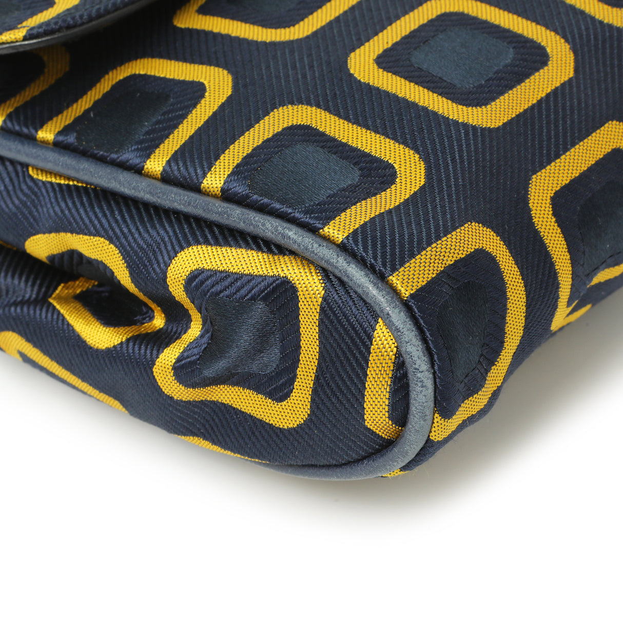 Prada Nylon Printed Holliday & Brown Flap Bag Handbags Prada