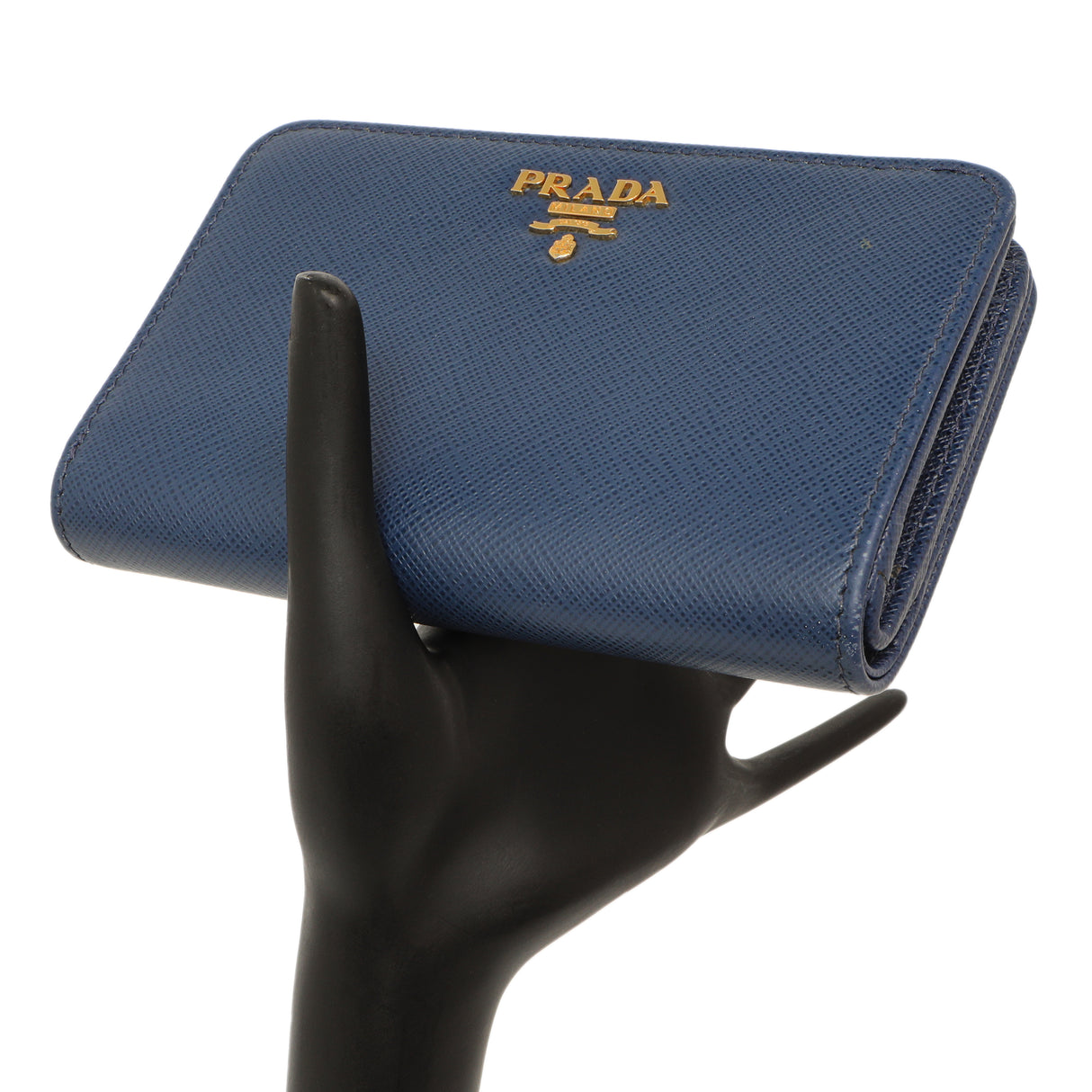 Prada Blue Saffiano Small Wallet Accessories Prada