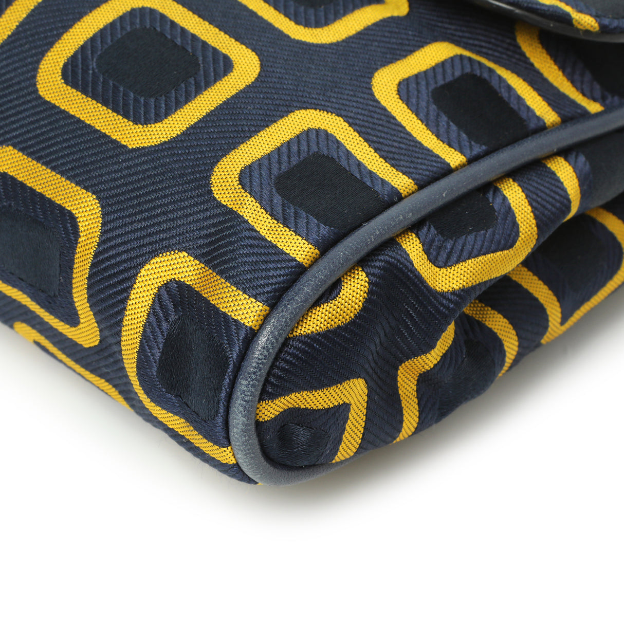 Prada Nylon Printed Holliday & Brown Flap Bag Handbags Prada