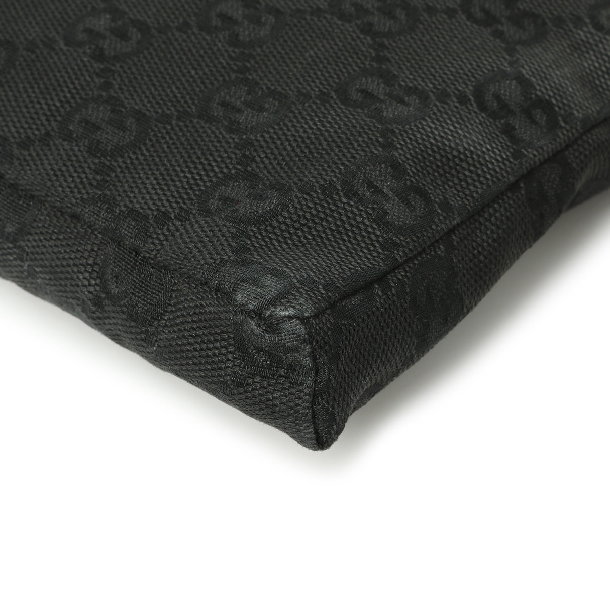 Gucci Black GG Monogram Double Pocket Belt Bag Handbags Gucci