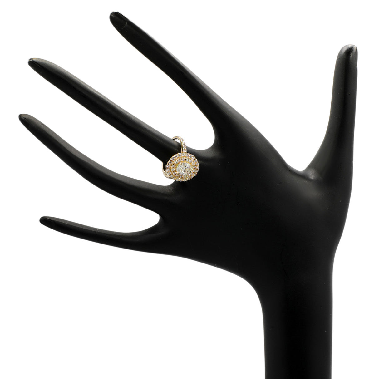 14K Yellow Gold 1.21 Carat Oval Diamond Ring Fine Jewellery Modaselle