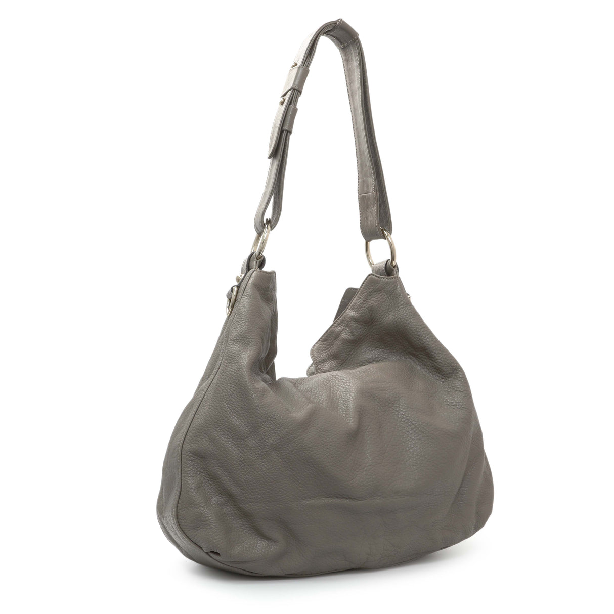 Gucci Grey Calfskin G Wave Shoulder Bag Handbags Gucci