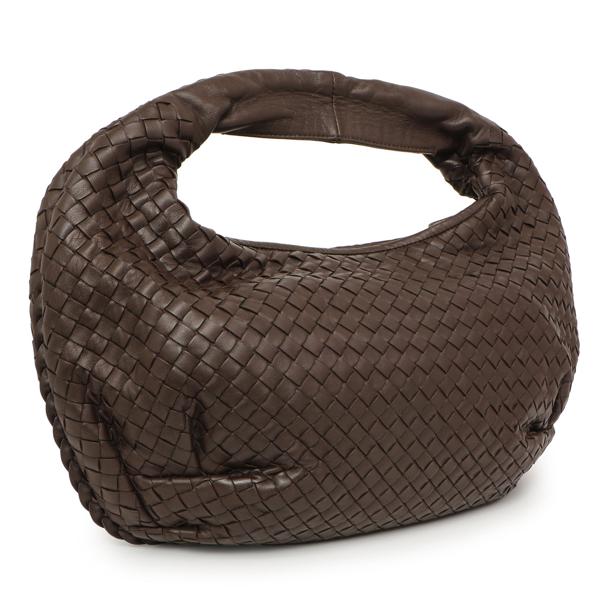 Bottega Veneta Brown Nappa Intrecciato Medium Belly Hobo Handbags Bottega Veneta