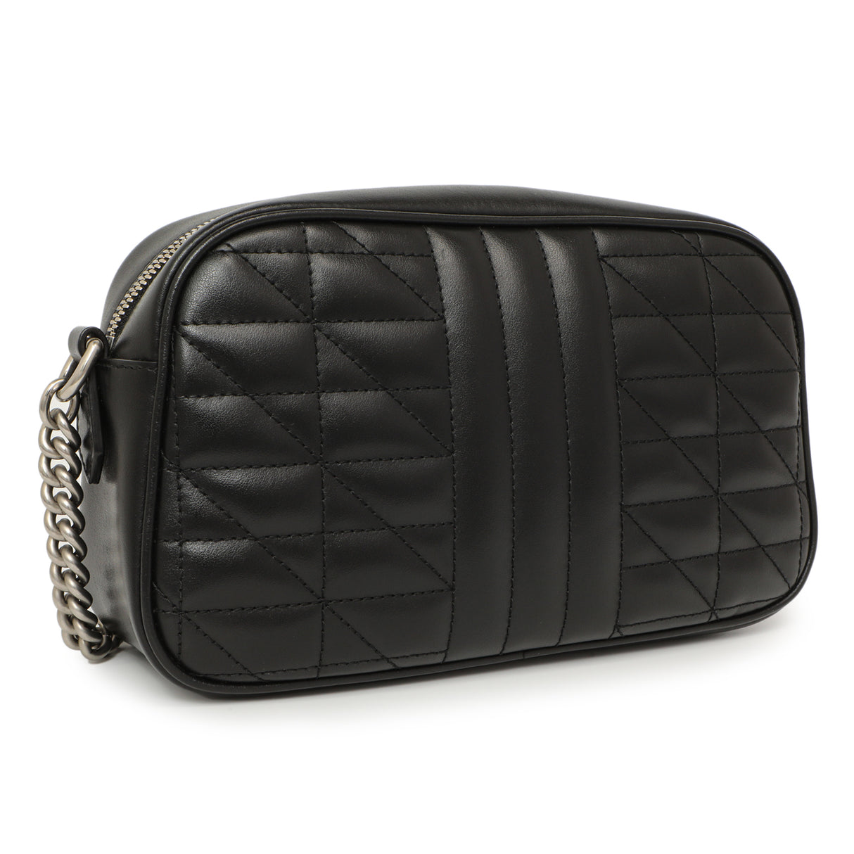 Gucci Black Aria Matelasse Calfskin Small Marmont Shoulder Bag Handbags Gucci