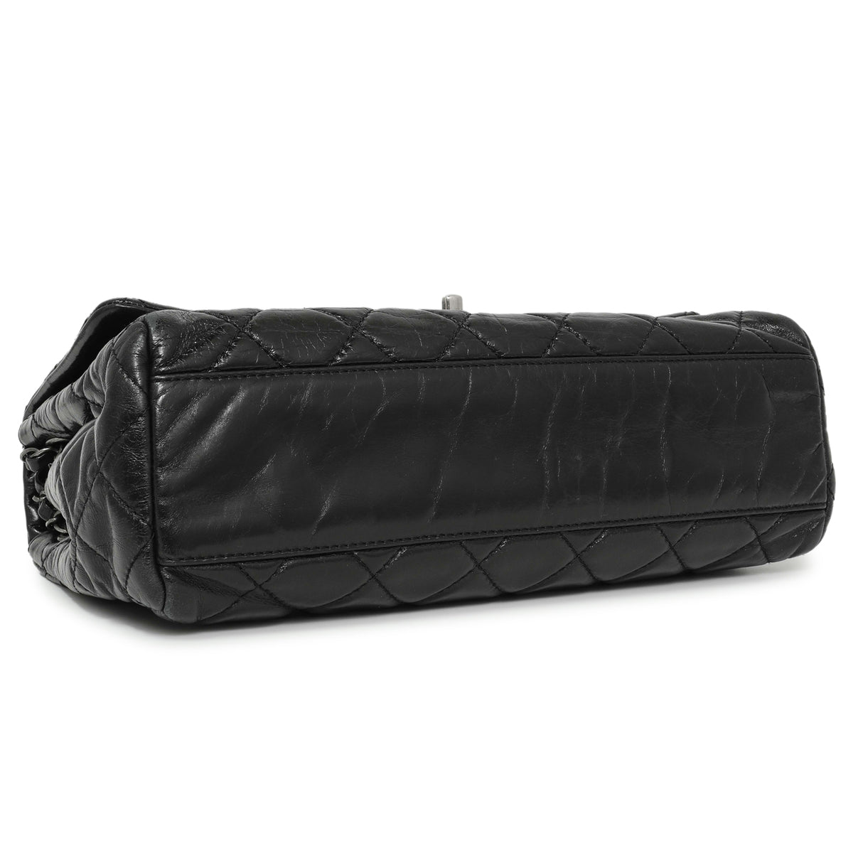 Chanel Black Quilted Glazed Calfskin Large Coco Soft Flap Handbags Chanel