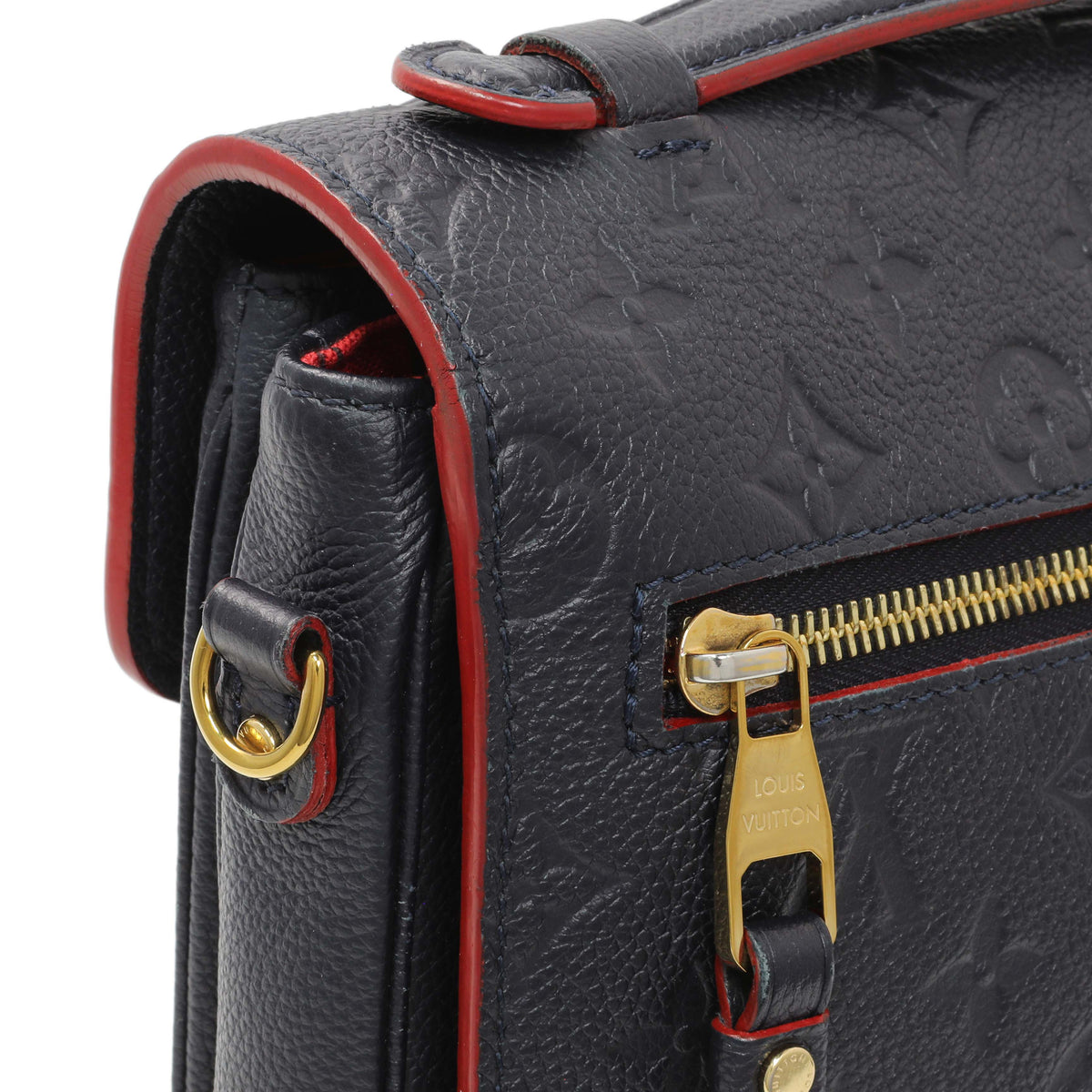Louis Vuitton Marine Rouge Monogram Empreinte Pochette Metis