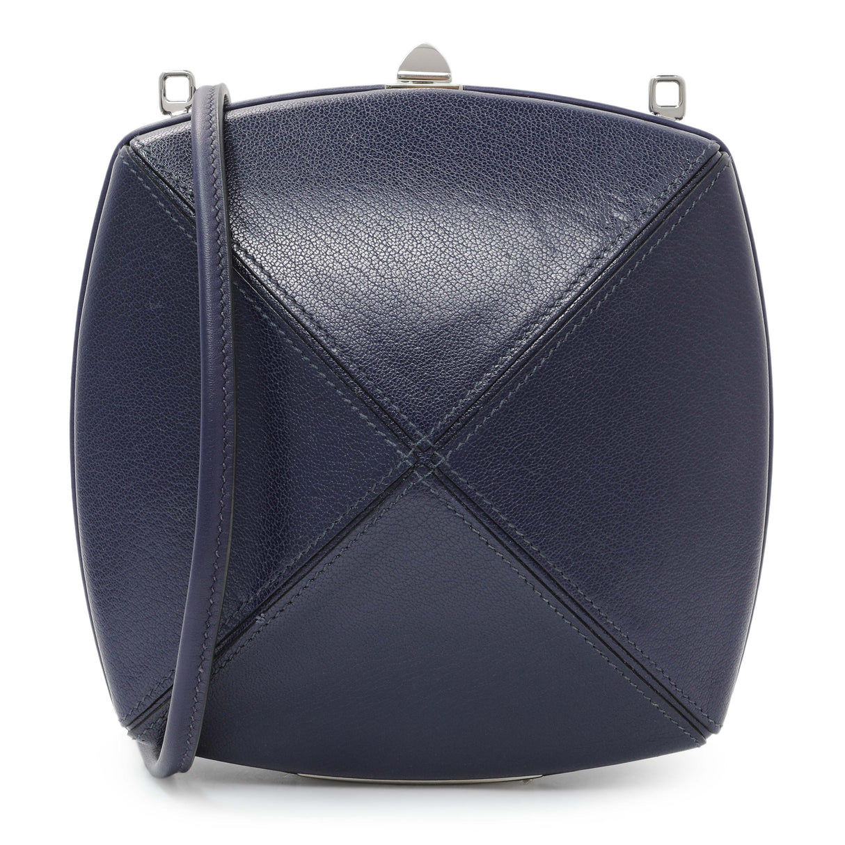 Hermes Purple Clou Medor Clutch