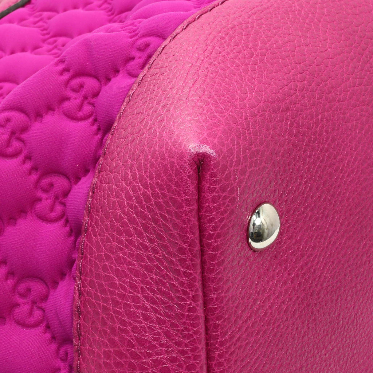 Gucci Fuchsia Guccissima Neoprene Techno Tote Handbags Gucci