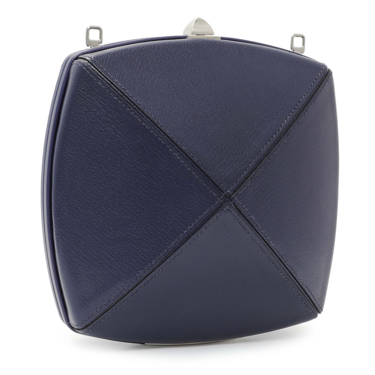 Hermes Purple Clou Medor Clutch
