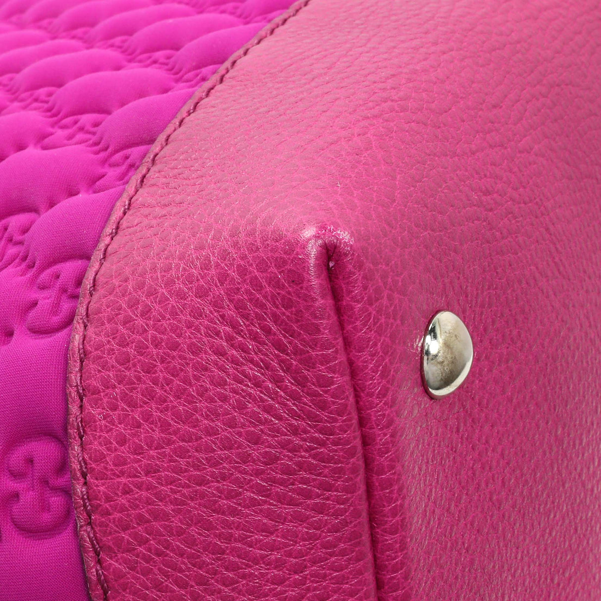 Gucci Fuchsia Guccissima Neoprene Techno Tote Handbags Gucci