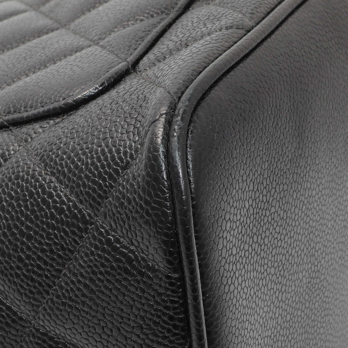 Chanel Black Quilted Caviar Medallion Tote Handbags Chanel