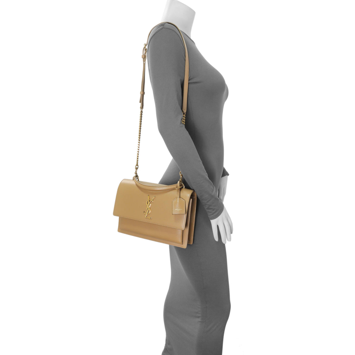 Saint Laurent Beige Sunset Top Handle Bag Handbags Saint Laurent