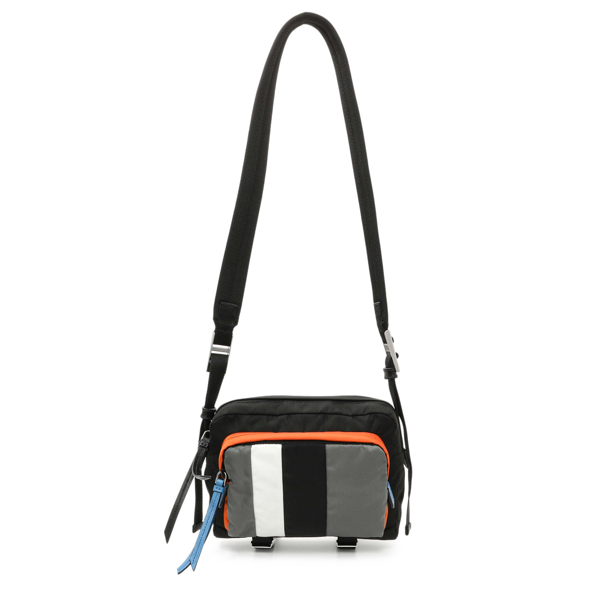 Prada Black Tessuto Nylon Messenger Handbags Prada