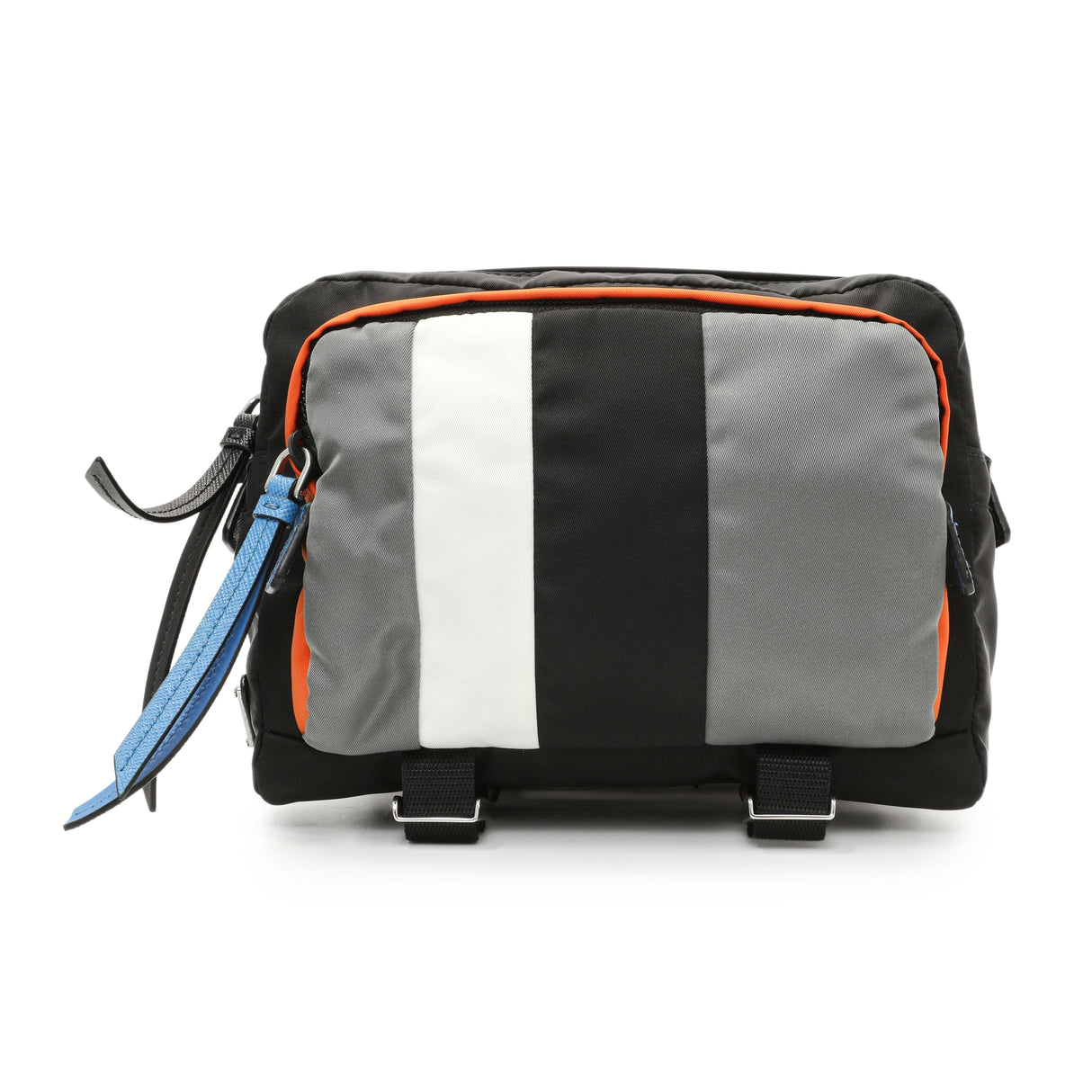 Prada Black Tessuto Nylon Messenger Handbags Prada