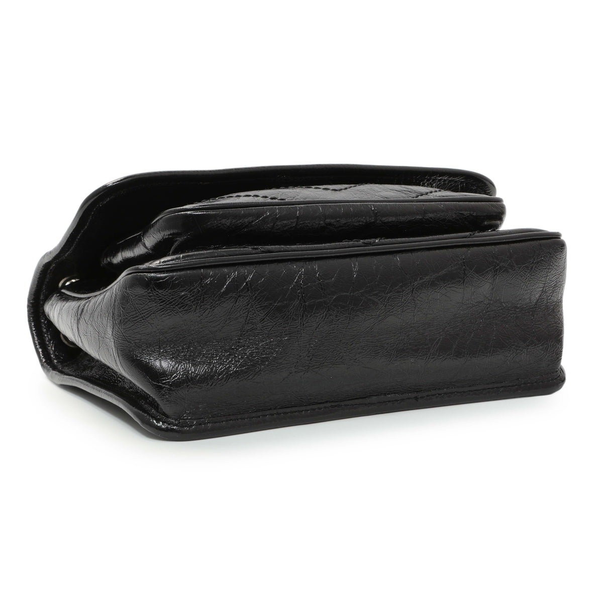 Saint Laurent Crinkled Calfskin Matelasse Monogram Baby Niki Chain Satchel Handbags Saint Laurent