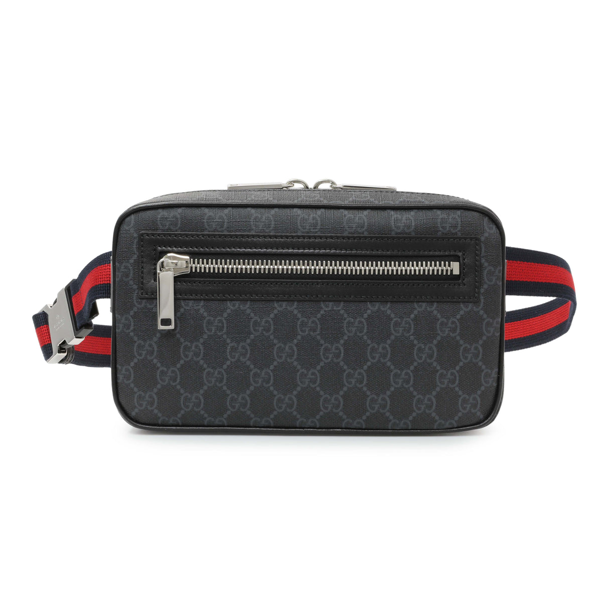 Gucci Black GG Supreme Monogram Belt Bag Handbags Gucci