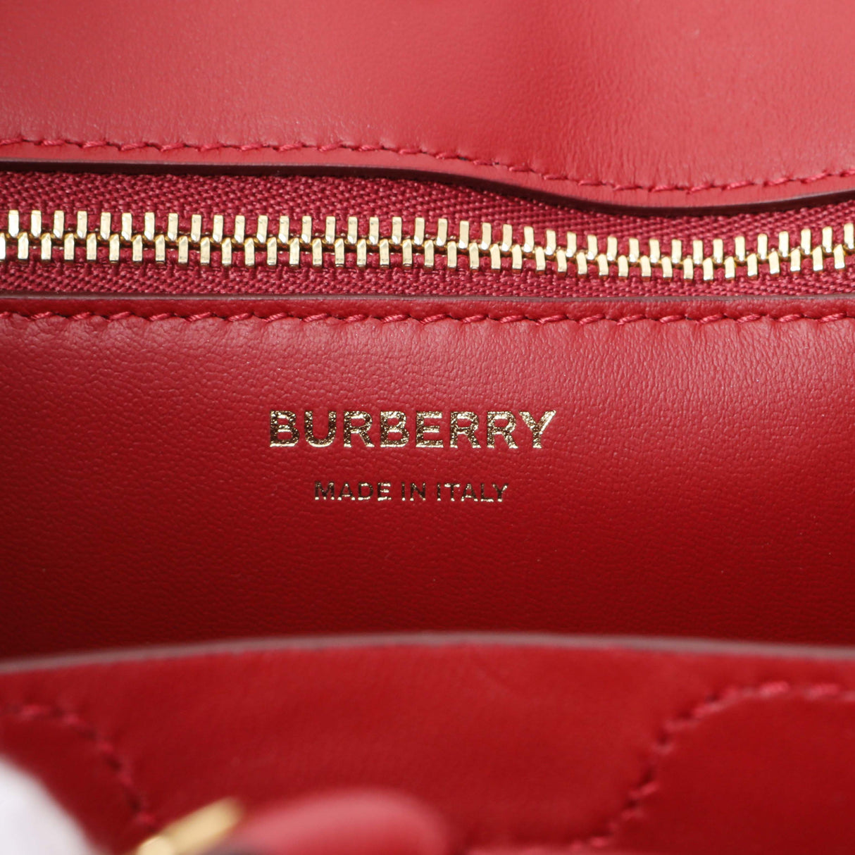 Burberry Red Crocodile Embossed Calfskin Mini Frances Tote