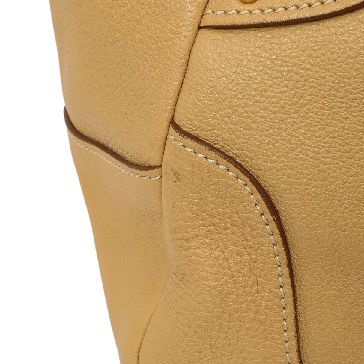 Prada Beige Vitello Daino Shoulder Bag Handbags Prada