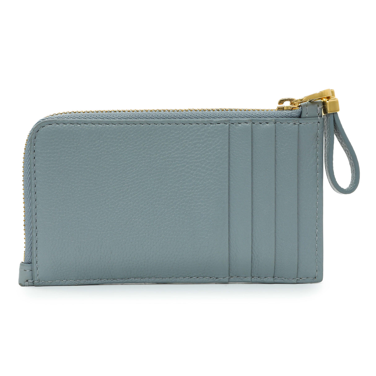 Christian Dior Blue Supple Calfskin Cannage Caro Cosmos Zipped Card Holder Accessories Christian Dior