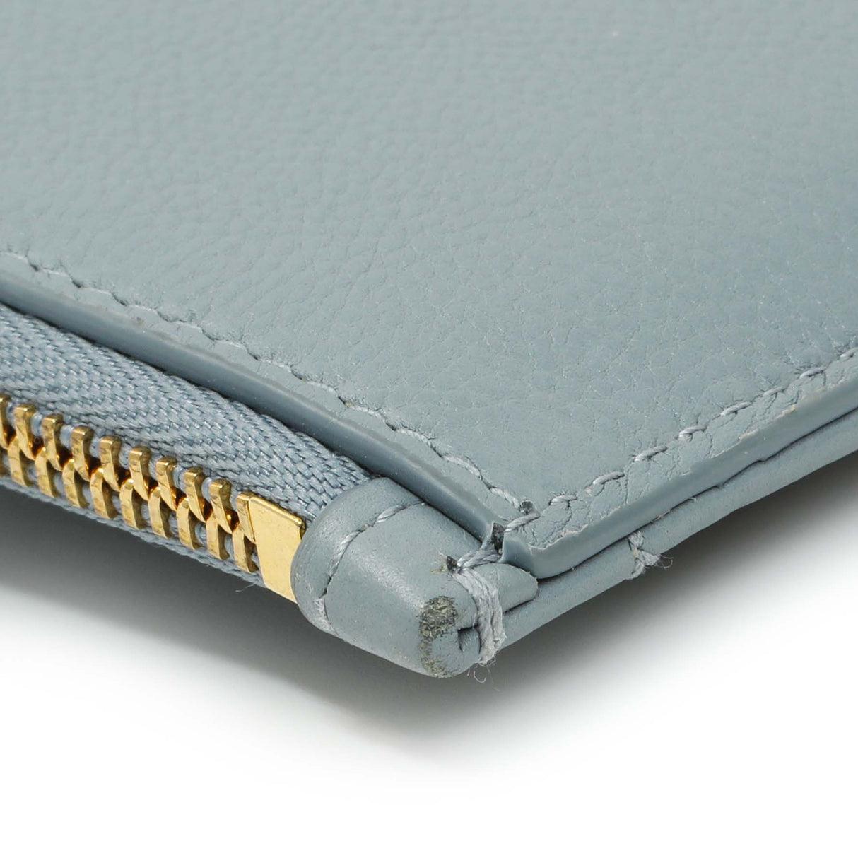 Christian Dior Blue Supple Calfskin Cannage Caro Cosmos Zipped Card Holder Accessories Christian Dior