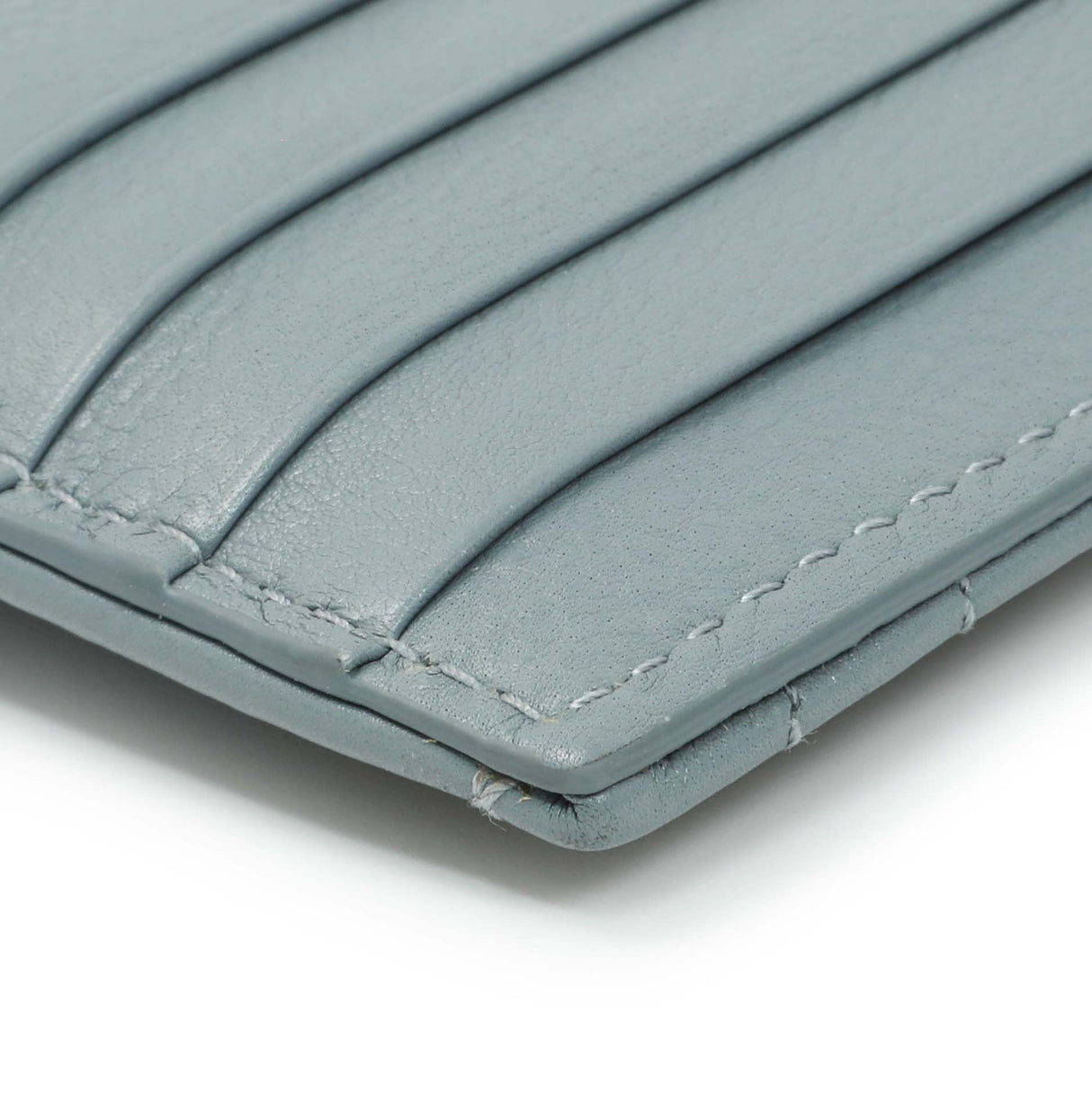 Christian Dior Blue Supple Calfskin Cannage Caro Cosmos Zipped Card Holder Accessories Christian Dior